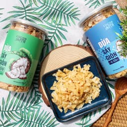 Thumbnail Dừa sấy giòn cao cấp CACAOMI ăn vặt healthy, Eat Clean, đặc sản Việt Nam làm quà biếu tặng 200g 3