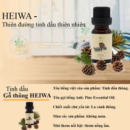 Thumbnail Tinh dầu Gỗ thông HEIWA nhập khẩu Ấn Độ có giấy kiểm định, dung tích 50ml 2