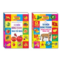 Thumbnail Sách - Combo 2c Từ điển bằng tranh Rau củ quả + Bảng chữ cái tiếng việt ( bìa cứng )(kèm quà tặng) 2