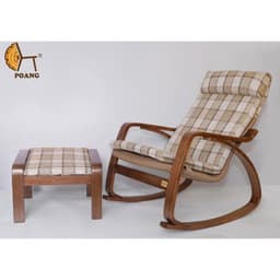 Thumbnail Bộ ghế Poang cao cấp khung gỗ plywood óc chó 1