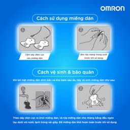 Thumbnail Miếng Dán Điện Cực Omron Long Life Pad Dùng Cho Các Dòng Máy Massage Omron | Combo 2 chiếc - Nhập Khẩu Nhật Bản 2