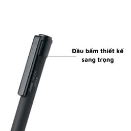 Thumbnail Bút Bi Bấm Pentel BK250 0.7mm Mực Êm Thiết Kế Cao Su Đen 4