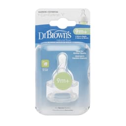 Thumbnail Hộp 2 chiếc núm ty Silicone cổ thường Level Y-Cut Dr Brown's (9m+) 1