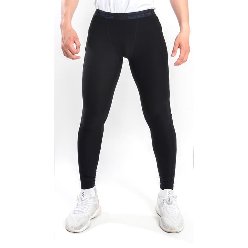 Ảnh Quần legging nam DEVOPS có túi nhẹ thoáng nhanh khô co giãn tốt phù hợp mặc lót chơi thể thao TSLA DEL1008 2