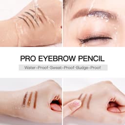 Thumbnail Chì Kẻ Lông Mày GECOMO Chống Nước Lâu Phai Thiết Kế Vỏ Màu Vàng Đồng 3