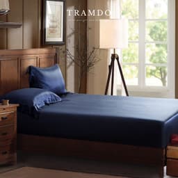 Thumbnail Bộ Chăn Ga Gối Lụa Cao Cấp NITE9SILK TRAMDO BEDDING Màu Xanh Đen 3