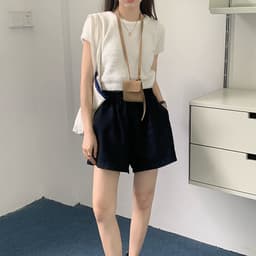 Thumbnail Quần short nữ silive quần đùi nữ cạp chun phong cách trẻ trung 4