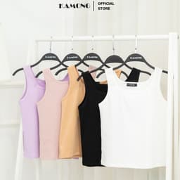 Thumbnail Áo ba lỗ nữ sát nách KAMONG thun cotton 100% A134 2
