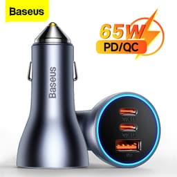 Thumbnail Tẩu sạc nhanh Baseus 65W / 60W 3.0 trên xe hơi thích hợp cho iPhone 13 Pro Max Xiaomi 1
