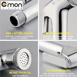 Thumbnail Tay xịt vệ sinh C'MON VX-01 (Bạc) 4