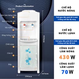 Thumbnail Cây Nước Nóng Lạnh Nanomax KF800, Công Nghệ Nhiệt Độ Kép 2 Vòi Nóng Lạnh, Tủ Đựng Đồ, Tự Động Ngắt Điện An Toàn Sử Dụng 2