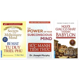 Thumbnail Sách - combo sức mạnh tiềm thức, bí mật tư duy triệu phú và người giàu có nhất thành babylon(lẻ, trọn bộ) 1