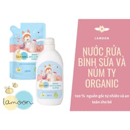 Thumbnail Nước rửa bình sữa Organic cho bé Lamoon - Túi 450ml 1