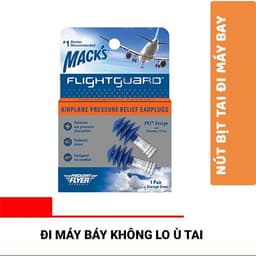 Thumbnail Hộp 1 đôi nút bịt tai chống ù và bảo vệ tai, giảm áp suất khi đi máy bay Mack's Flightguard 2