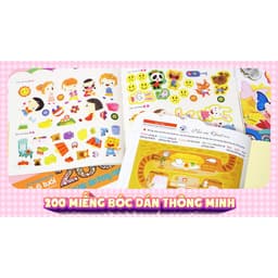 Thumbnail SÁCH - 200 miếng bóc dán thông minh 2-6 tuổi ( nhiều chủ đề ) 3