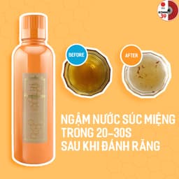 Thumbnail Nước súc miệng Propolinse màu cam 600ml Nhật bản, sạch mảng bám làm thơm miệng - Bahachiha 3