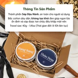 Thumbnail Set Quà Nến Thơm Dễ Thương Ngày & Đêm HENY GARDEN Kèm Hộp Đựng 3