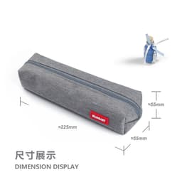 Thumbnail Túi đựng bút SEAMIART mini màu sắc đơn giản có khóa kéo tiện dụng cho văn phòng/trường học 4