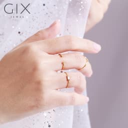 Thumbnail Nhẫn nữ bạc S925 cao cấp hở 2 đầu bi đơn giản Gix Jewel N99 2