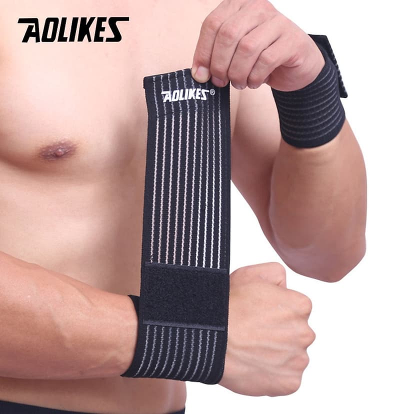 Ảnh Quấn Cổ Tay Trờ Lực Tập Gym, Chơi Thể Thao Dài 43cm Aolikes A1526 Chính Hãng 1