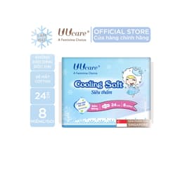 Thumbnail Băng vệ sinh UUcare Young Girl Cooling Soft ban ngày 24cm 8 Miếng/Gói 1