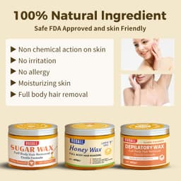 Thumbnail RUOALL Wax Lông An Toàn 400g Kèm 10 tờ giấy và 2 que wax 4