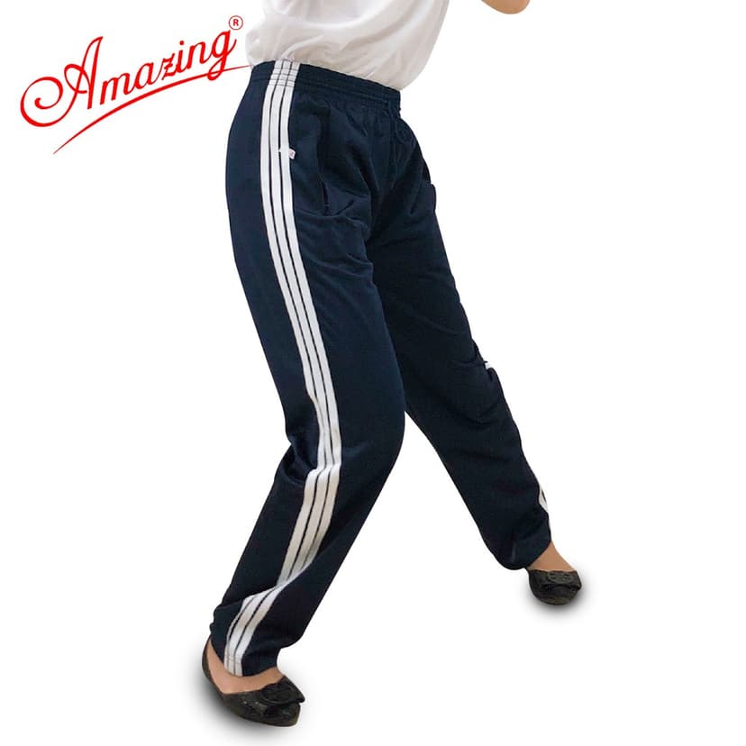 Ảnh Quần thể dục 3 sọc, đồng phục đi học lưng thun cho bé trai bé gái, đồ thể thao nam nữ các cấp 1