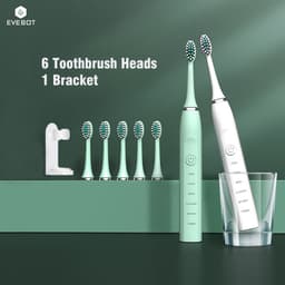 Thumbnail Bàn chải đánh răng điện tử EVEBOT 6 đầu + 1 giá đỡ gắn tường 1