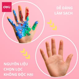 Thumbnail Màu Nước Goat Gouache Deli Pha Sẵn Dạng Hũ 100ml Cao Cấp - Màu Đậm Đặc Mịn Dễ Hòa Trộn Vẽ Tranh Tô Màu Chuyên Nghiệp 3