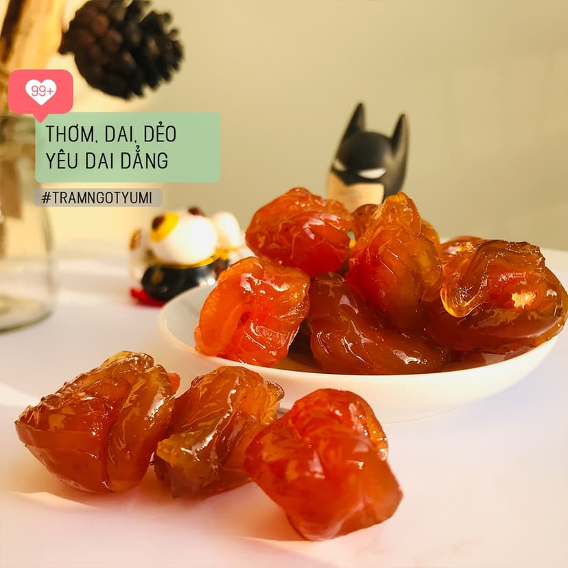 Ảnh Mận hậu Yumi Ô mai xào cay ngọt xí muội hoa quả ăn vặt trai cây thơm ngon 4