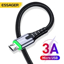 Thumbnail Cáp sạc nhanh có đèn LED Essager Micro Type C USB dành Cho điện thoại Samsung Xiaom 1