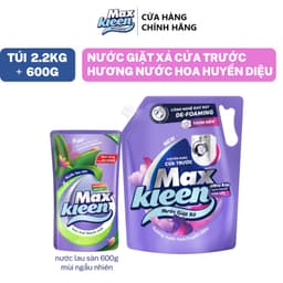 Thumbnail Combo Túi Nước Giặt Xả MaxKleen chuyên dụng Cửa Trước 2.2kg + Túi nước lau sàn 600g mùi ngẫu nhiên 2