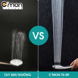 Thumbnail Bộ vòi sen tăng áp GIÁ RẺ C'MON TS-09 3