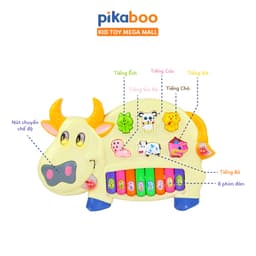 Thumbnail Đàn piano cho bé Pikaboo cao cấp, âm thanh chất lượng, đèn led sáng nhấp nháy, nhiều chế độ 4