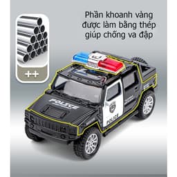 Thumbnail Đồ chơi mô hình xe ô tô cảnh sát KAVY bằng hợp kim chạy cót 2
