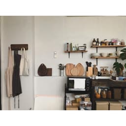 Thumbnail Móc treo quần áo, nón bảo hiểm, Móc treo hành lang Gỗ uốn cong Plyconcept Sunset Wall Rack - Walnut 3