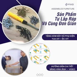 Thumbnail Kệ Sách Đứng Thông Minh FIVO Mẫu FB70, Tấm Lưng Chắc Chắn, Tặng Phụ Kiện Lắp Ráp (40x24x179cm) 4