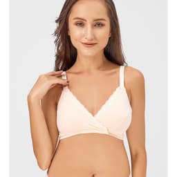 Thumbnail Áo lót mẹ bầu cho con bú cài nút ( cúc áo ) trước, không gọng Wacoal IMMS339 - MMS339 smart size 1