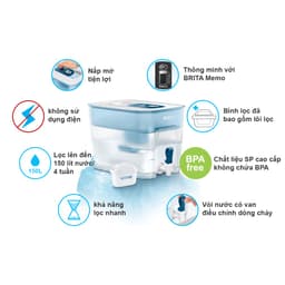 Thumbnail Combo bình lọc nước BRITA Flow 8.2L + hộp 6 lõi lọc BRITA Maxtra Pro 4