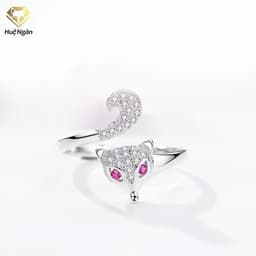 Thumbnail Nhẫn bạc Ý 925 Huệ Ngân - Hồ ly may mắn RR1617 1