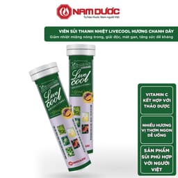 Thumbnail Viên sủi thanh nhiệt Livecool Nam Dược hương chanh dây 16 viên x4g hỗ trợ giảm nhiệt miệng nóng trong, tăng sức đề kháng 2