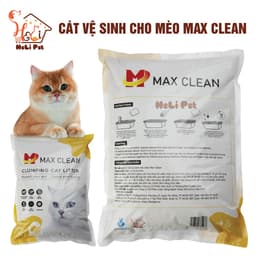 Thumbnail Cát Vệ Sinh Cho Mèo Max Clean Dùng Máy Dọn Phân Mèo, Khay Vệ Sinh Hương CHANH 4Kg Siêu Vón Siêu Ít Bụi 3
