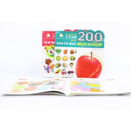 Thumbnail SÁCH - 200 miếng bóc dán thông minh 2-6 tuổi ( nhiều chủ đề ) 1