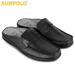Thumbnail Giày sục nam Da bò SUNPOLO thoáng khi thoải mái SPO197 4