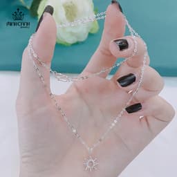 Thumbnail Dây Chuyền Bạc Ta Hình Mặt Trời - Minh Canh Jewelry 3