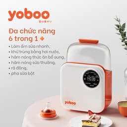 Thumbnail Máy hâm nóng sữa đôi điện tử Yoboo YB-0042 có 6 chức năng, điều khiển cảm ứng, hẹn giờ trước - Hàng chính hãng 1