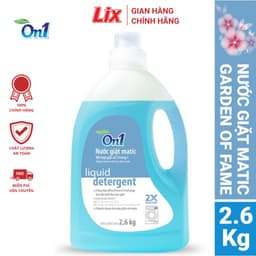 Thumbnail Nước giặt xả On1 hương Matic Garden Of Fame 2.6Kg - Sạch khuẩn, kết hợp giặt xả 2 trong 1, máy giặt cửa trước N7001 1