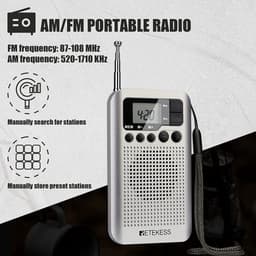 Thumbnail Radio Retekess Tr106 Fm Am Di Động Với Màn Hình Lcd Điều Chỉnh Kỹ Thuật Số Có Loa Giắc Cắm Tai Nghe Và Chức Năng Đồng Hồ 2