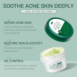 Thumbnail Kem cải thiện tình trạng mụn LAIKOU chiết xuất cây trà kiềm dầu giảm mụn trứng cá phục hồi da 20g 3