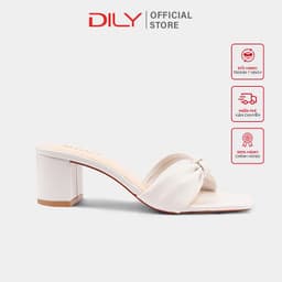 Thumbnail Dép guốc nữ DILY cao gót quai nhún êm chân gót vuông cao 5cm_ AA0292 2